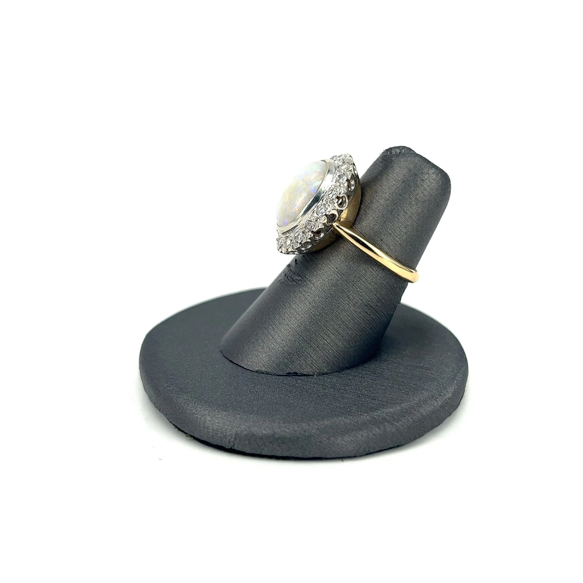 Two Tone Estate Opal Ring