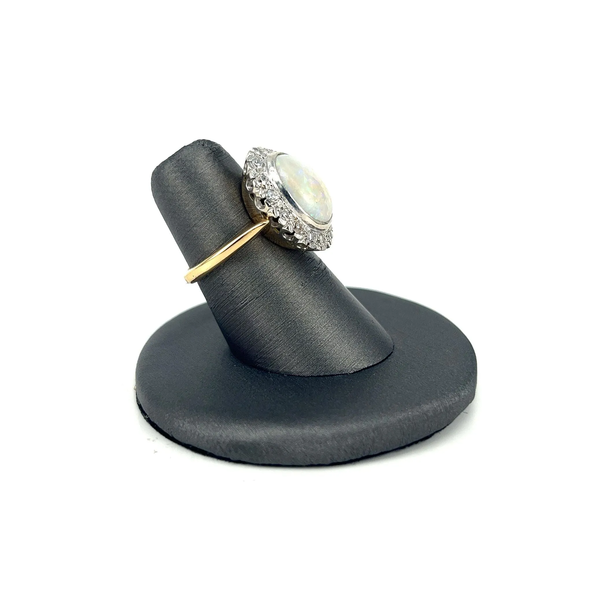 Two Tone Estate Opal Ring
