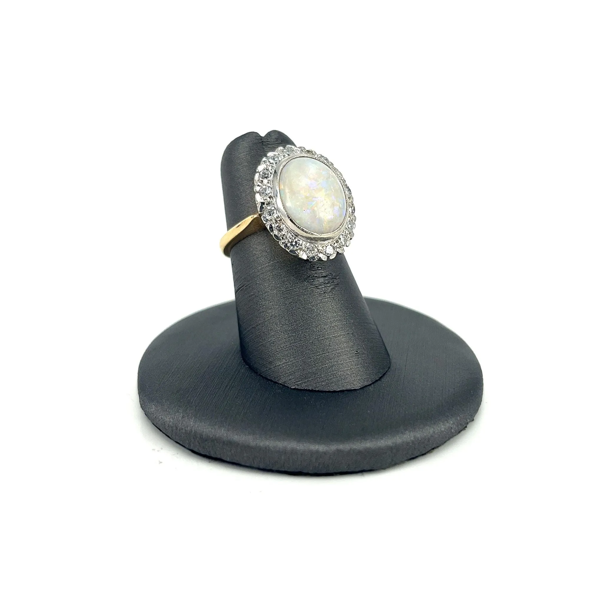 Two Tone Estate Opal Ring