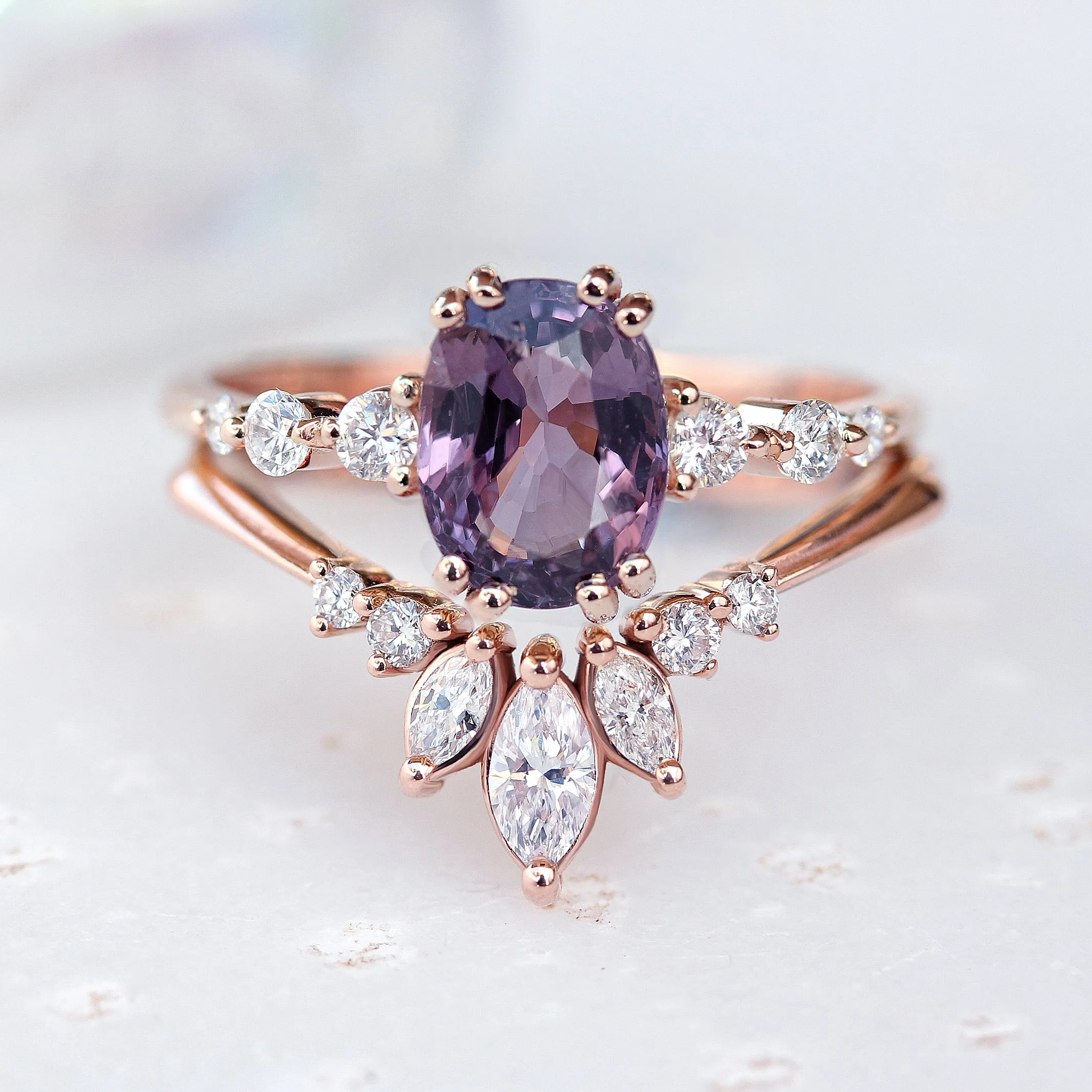 Unique Chevron Marquise Diamond Ring - "Danielle" ♥