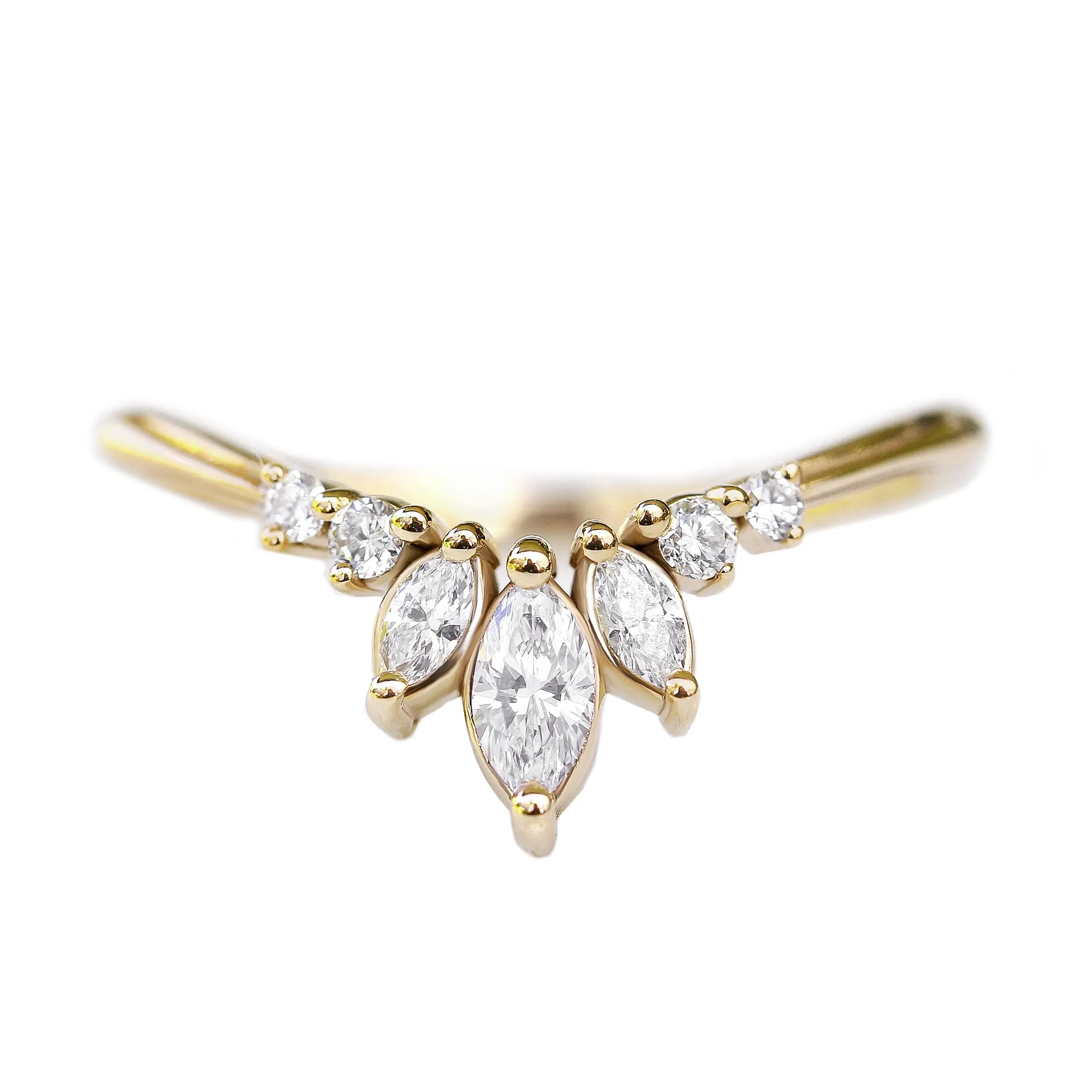 Unique Chevron Marquise Diamond Ring - "Danielle" ♥