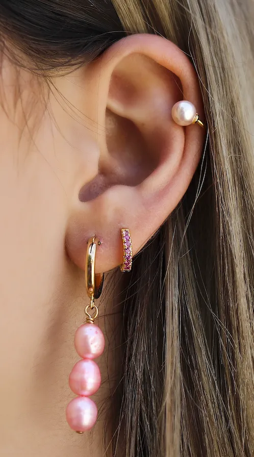 Venus huggie hoops (color options)