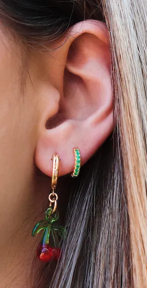Venus huggie hoops (color options)