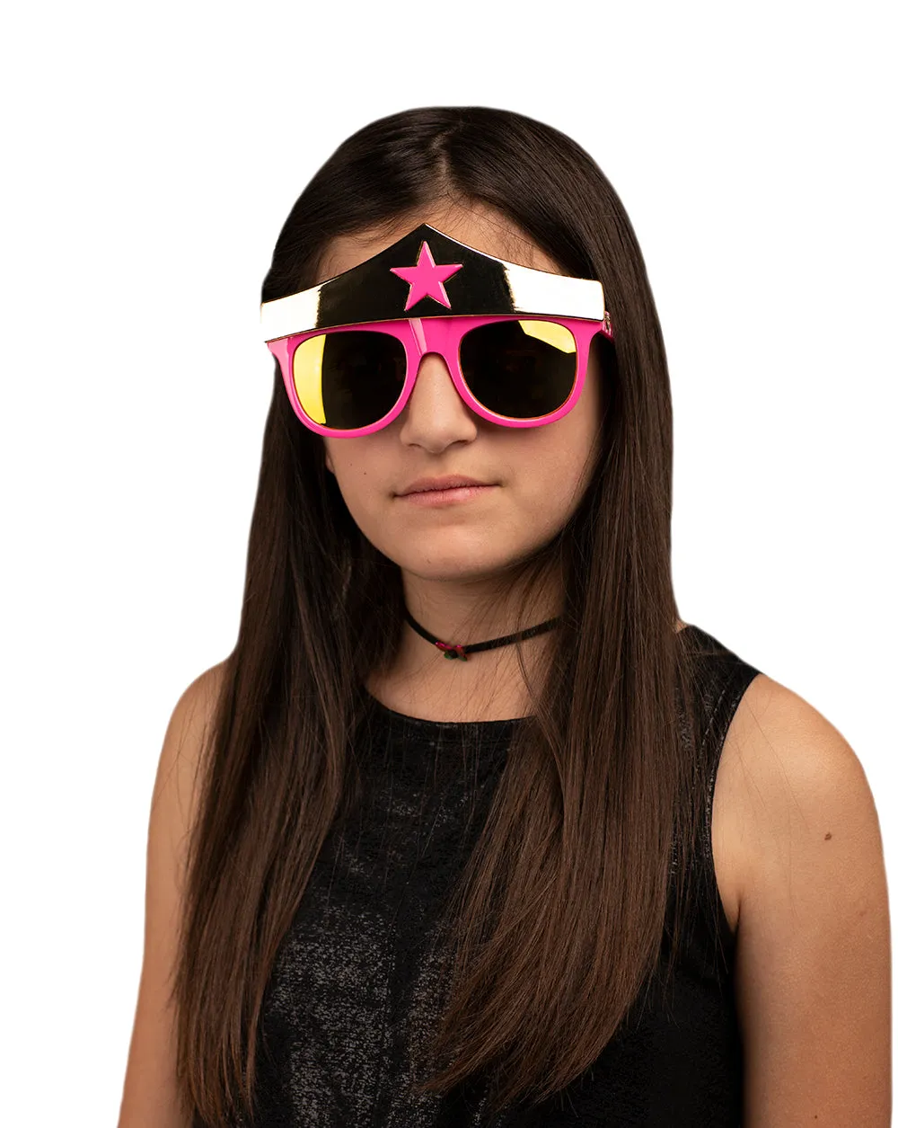 Wonder Woman Pink Crown Sun-Staches