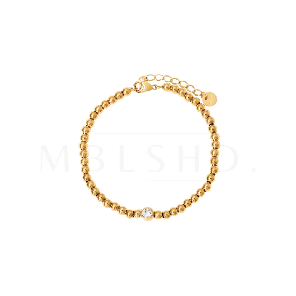 Zircon Ball Bead Bracelet