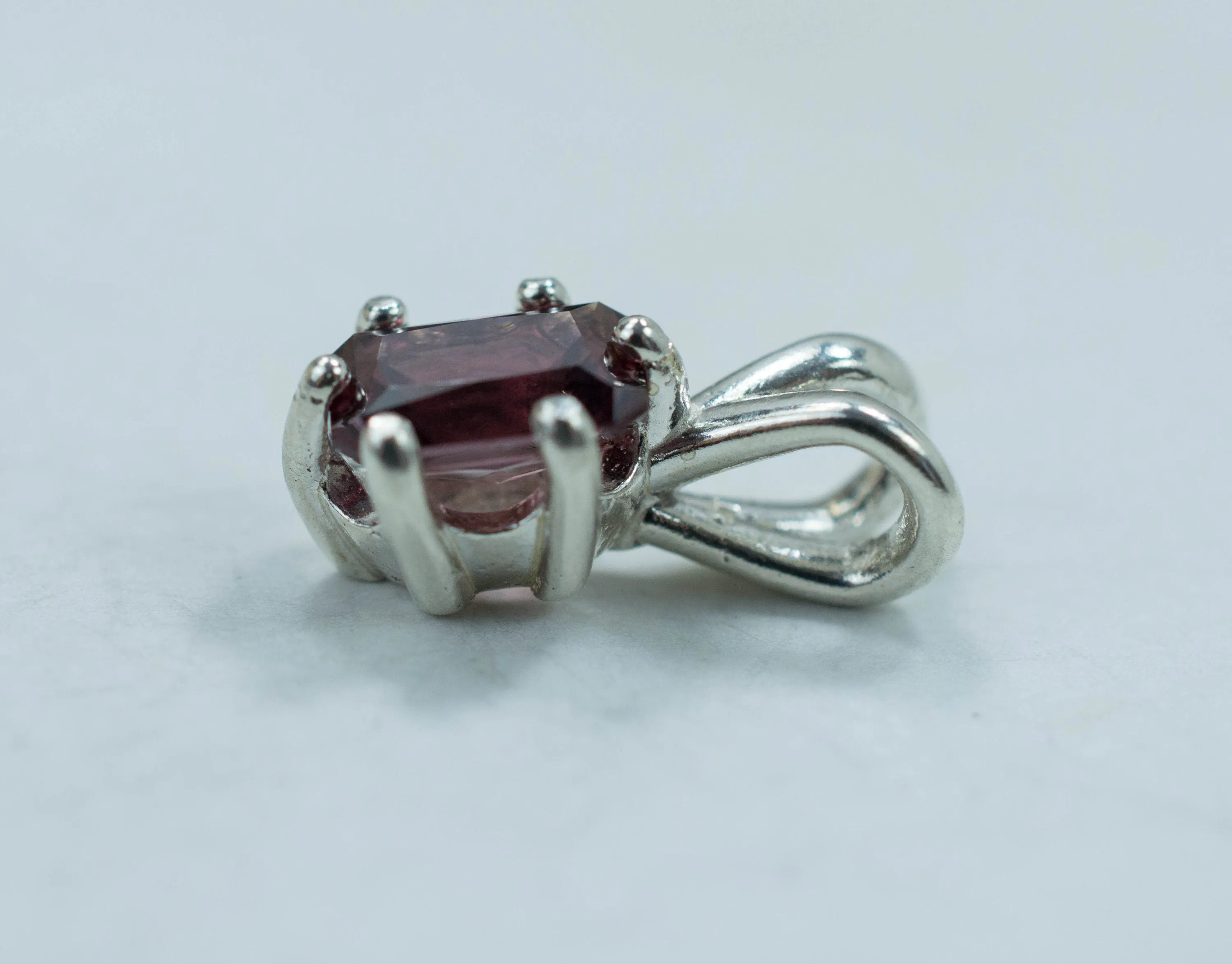 Zircon Pendant, Genuine Untreated Tanzanian Red Zircon